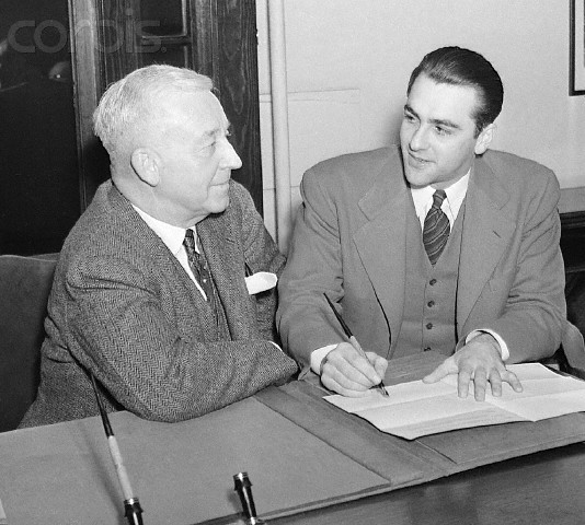 lou boudreau signing contract